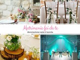 Matrimonio fai da te: Decorazione sala e tavola