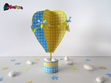 Mongolfiera decorativa in 3d