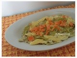 Pasta foglie d'ulivo al salmone e delicapra