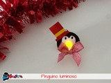 Pinguino luminoso per una tavola di natale creativa