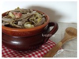 Pizzoccheri con verza e pancetta affumicata