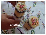 Push up cake pops con crema pasticcera e ganache al cioccolato