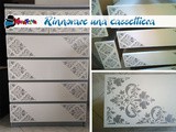 Rinnovare una cassettiera con stencil [tutorial]