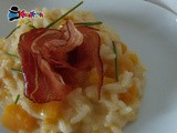 Risotto zucca e speck