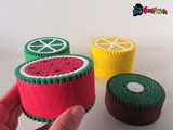 Scatoline tutti frutti con perline da stirare