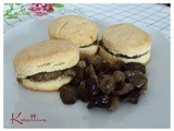 Scones con crema al burro di melanzane