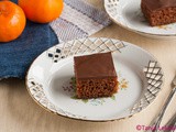 Posno medeno srce / Vegan chocolate and jam cake