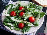 Salata sa rukolom, spanaćem i čeri paradajzom / Salad with rocket salad, spinach and cherry tomatoes