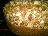 Eggless wholewheat banana and nuts cake recipe/ how to make eggless banana cake in microwave/ Eggless banana cake recipe in microwave