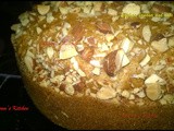 Eggless wholewheat banana and nuts cake recipe/ how to make eggless banana cake in microwave/ Eggless banana cake recipe in microwave