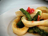 Anelli di totano con asparagi