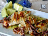 Calamari grigliati al lime