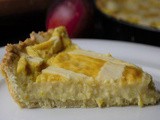 Crostata con crema di pesche