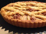 Crostata con pere e noci al prosecco