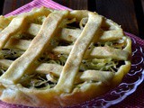 Crostata porri e cipolle caramellate