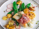 Filetto di merluzzo con speck e patate al limone