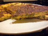 Frittata con asparagi e porri