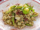 Insalata di riso integrale al pesto