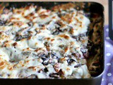 Lasagne radicchio speck e bufala affumicata