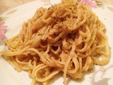 Linguine acciughe e crema di ceci