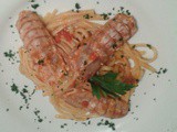 Linguine con canocchie o cicale di mare