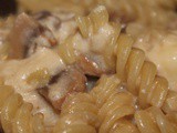 Pasta funghi e asiago