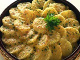 Patate al gratin con cipolle