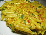 Penne fritte speziate