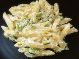 Penne ricotta zucchine e pecorino romano