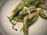 Puntarelle alla fonduta di gorgonzola