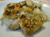 Riso al forno con carciofi