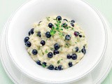 Risotto al timo con mirtilli freschi