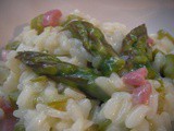 Risotto asparagi pancetta e mozzarella