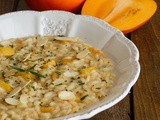 Risotto cachi e gorgonzola