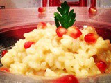 Risotto prosecco e melograno