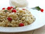 Risotto salmone e ribes rossi (bimby)