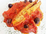 Sgombro con filetti di pomodoro
