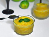 Sorbetto al mango lime e menta