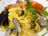 Spaghetti allo scoglio in bianco