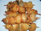 Spiedini di mozzarelline fritte