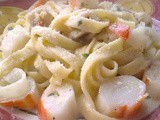 Tagliolini capesante e surimi