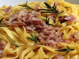 Tagliolini prosciutto e romarino