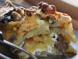 Tortino di patate con funghi