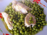 Tranci di persico con piselli