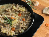 Zuppa di farro funghi e patate