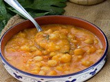 Zuppa rustica patate e ceci