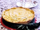 Crostata con crema agli amaretti e pere