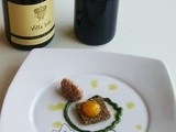 Taste & Match e il mio crostino di pane nero con tuorlo marinato, quenelle di San Daniele e crema di spinacini