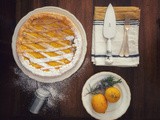 Crostata di crema al limone e rosmarino. e un breve viaggio a Rialto