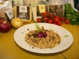 Il Carnaroli Salera e la ricetta di Gabriele Nassar: Risotto con piccione, radicchio e vin santo mantecato al pecorino stracchinato